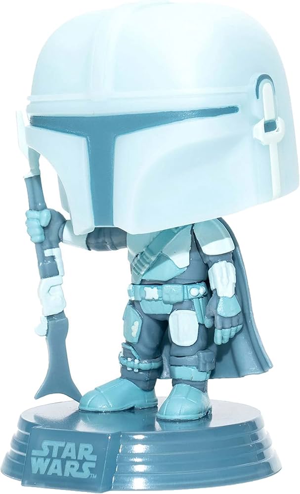 Amazon.com: POP Mandalorian Hologram (Star Wars) Funko Glow in The